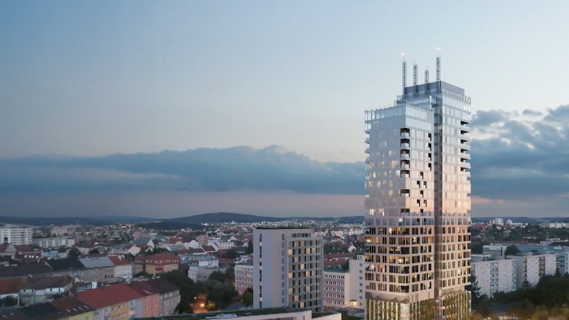 Dvojčata jménem SISTERS: Výškové budovy přinesou Plzni byty, kanceláře i vyhlídku zdarma