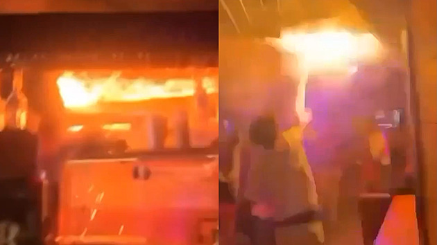 Prskavky a hořící strop. Záběry ukazují, jak začalo peklo. Sto lidí je v kritickém stavu