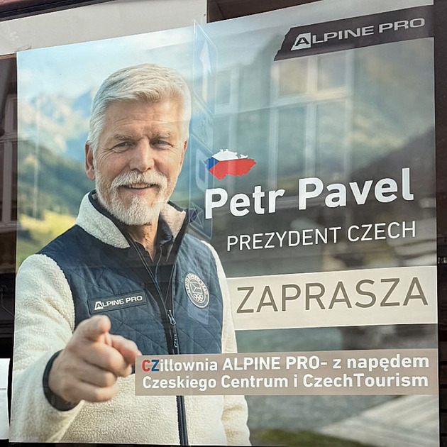 Nemělo se to stát, říká ředitel Alpine Pro o plakátu s prezidentem. Hradu se omluvili